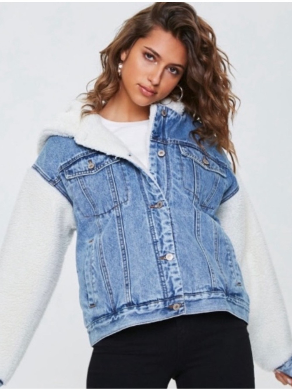 Hooded Denim Jacket - Picture 10 of 11